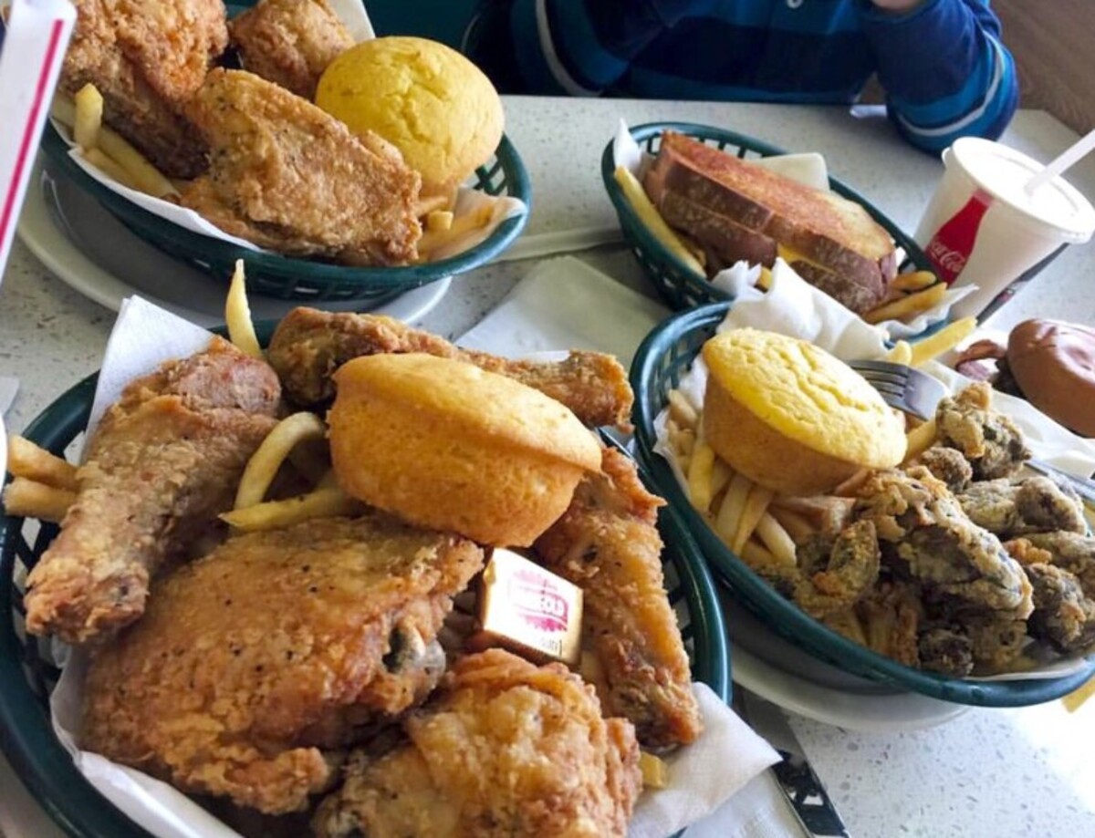 Food at Lucky Wishbone located in Anchorage, AK. 