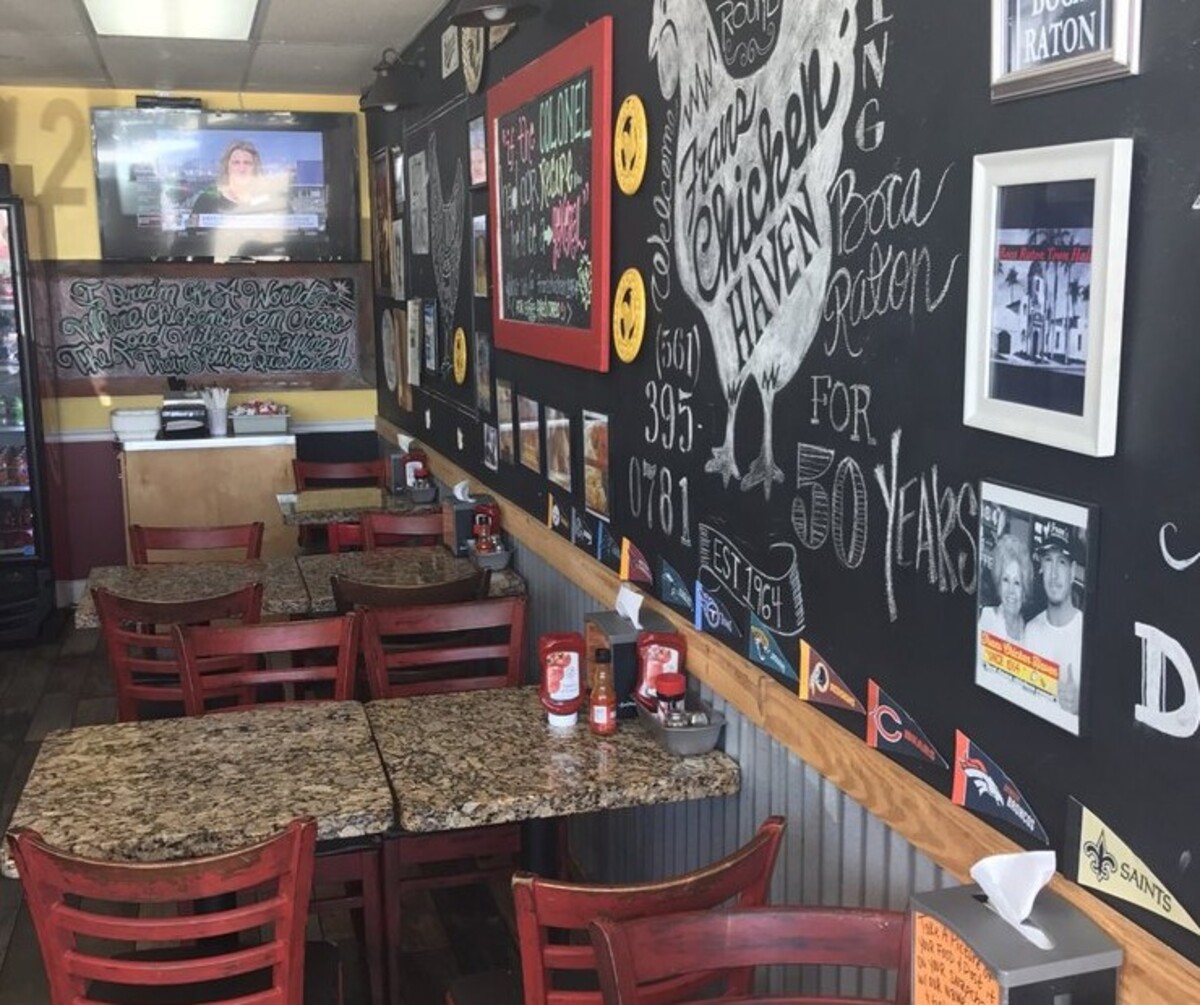 at Fran's Chicken Haven located in Boca Raton FL,. 