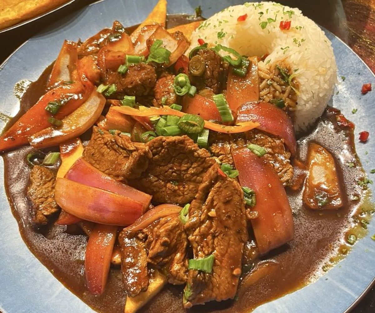 Lomo Saltado at The Red Llama in Lone Tree, CO