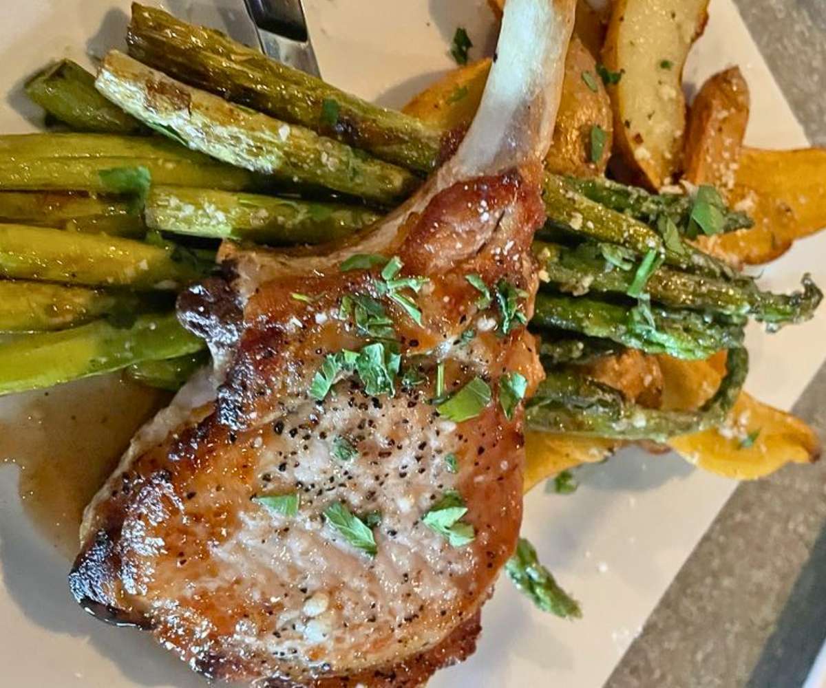 pork chop at Darby's on Fifty-Nine in Cuyahoga Falls, OH