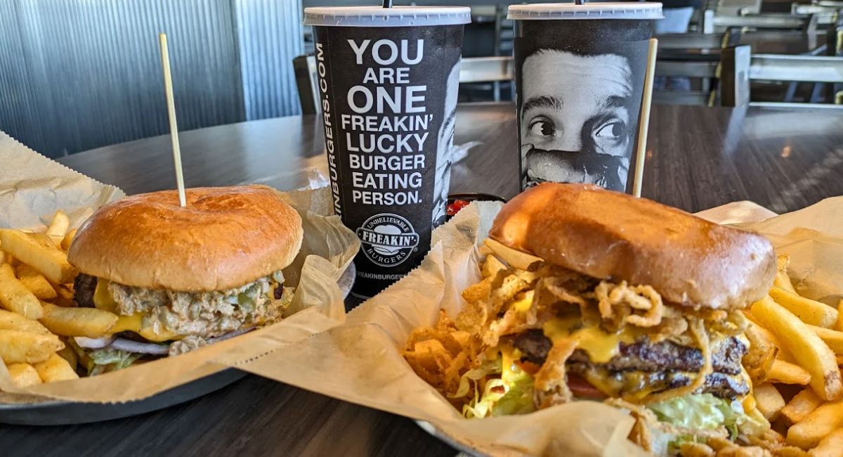 Birgers at Freakin' Unbelievable Burgers in Flint, Michigan