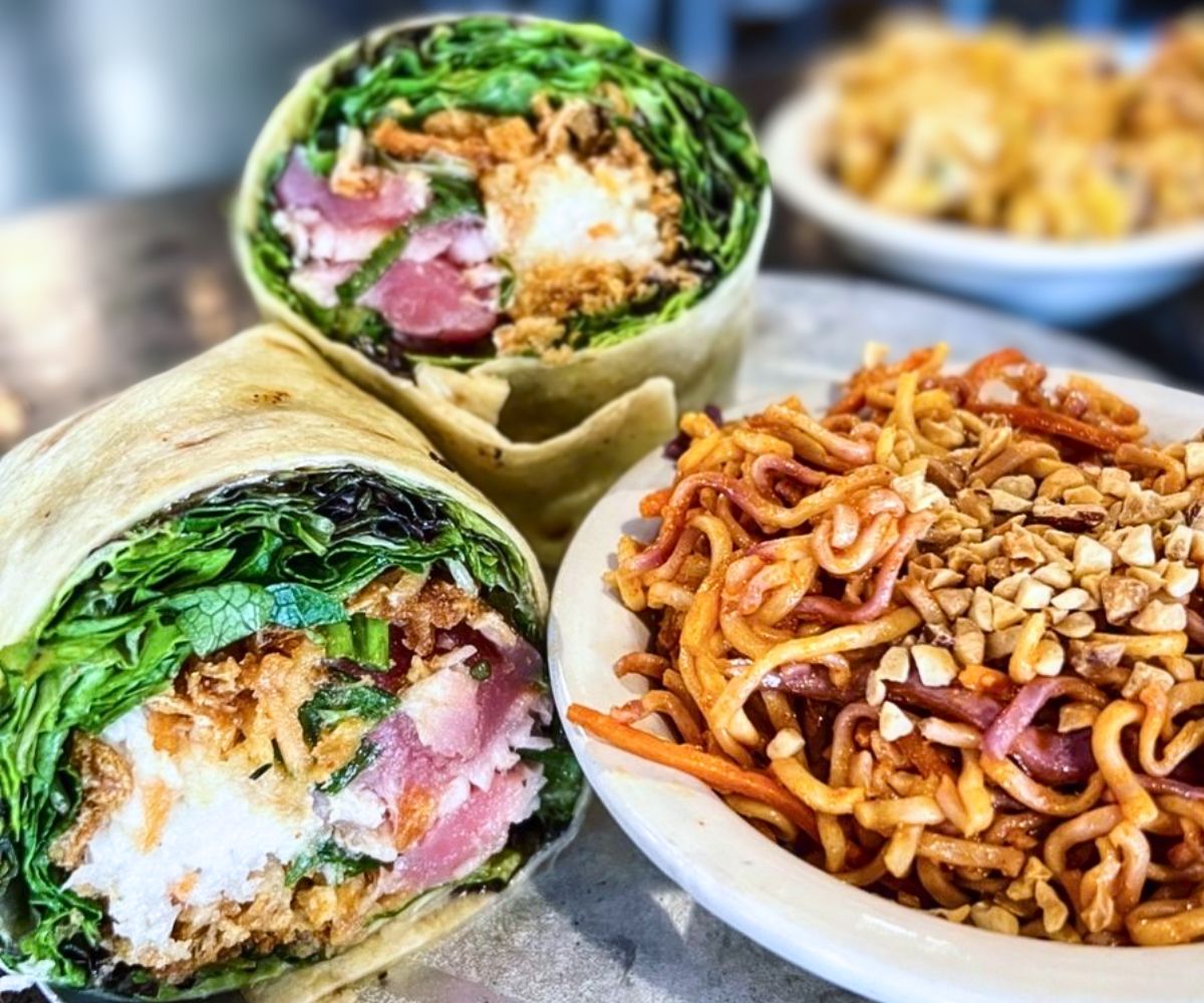 Seared Tuna Burrito at Black Sheep Burrito and Brews in Charleston, WV