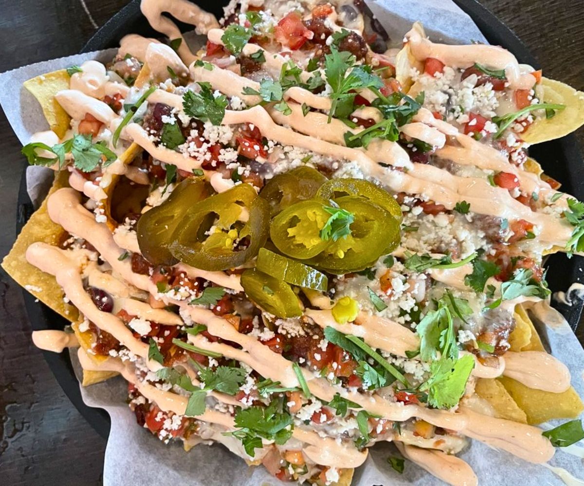 Loaded Nachos at Black Sheep Burrito and Brews in Charleston, West Virginia