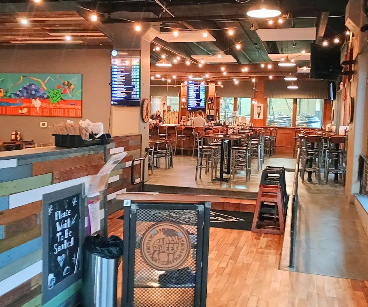 interior of Black Sheep Burrito and Brews in Charleston, West Virginia