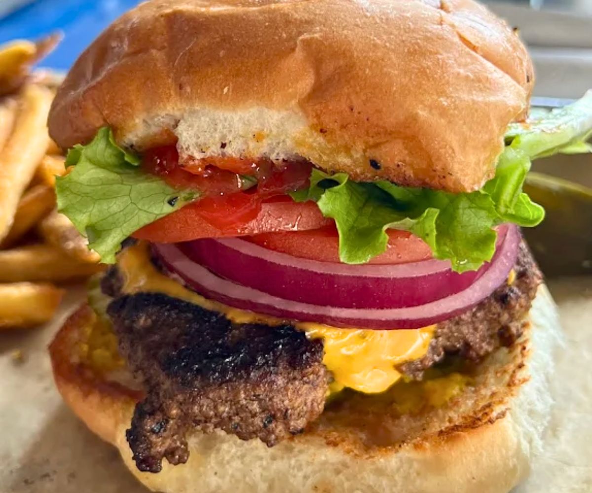 The Oscar Burger at Oscar's Breakfast, Burgers & Brews in Barboursville, WV