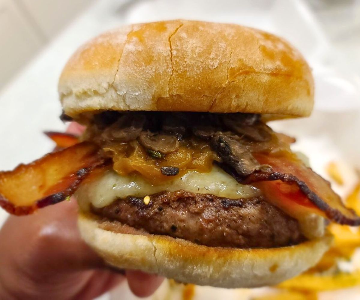 Fungi Burger at Coleman Public House in Mount Pleasant, South Carolina