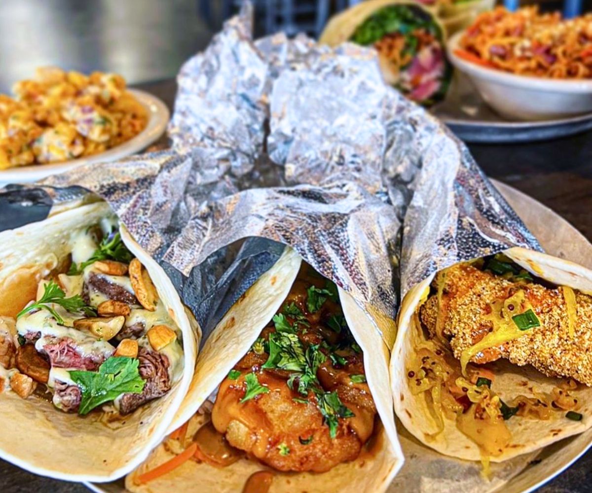 tacos at Black Sheep Burrito and Brews in Charleston, WV