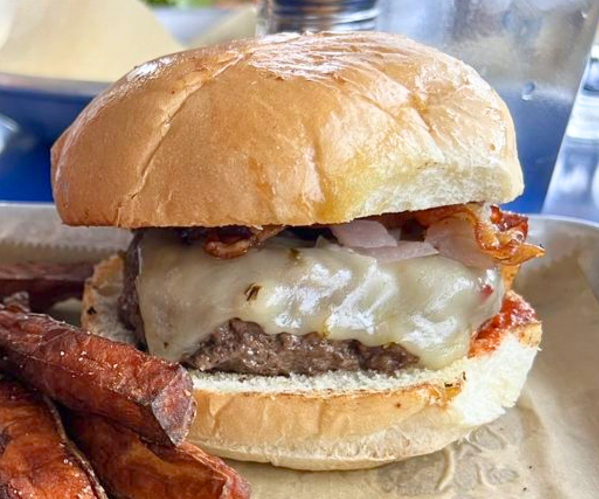 The Astro Burger at Oscar's Breakfast, Burgers & Brews in Barboursville, WV