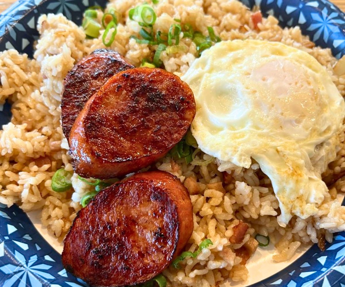 Portuguese Sausage Plate at Sunnyside in Wahiawa, Hawaii