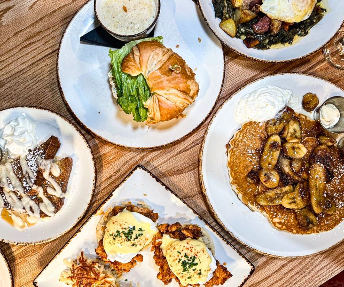 breakfast at Young Cardinal Cafe in Winston-Salem, North Carolina