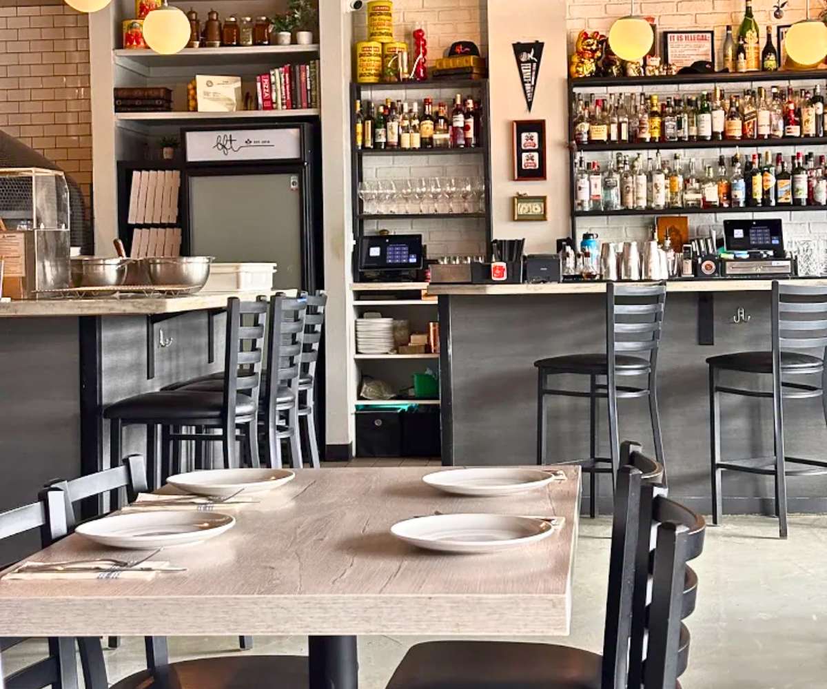 interior of Brick Fire Tavern in Honolulu, HI