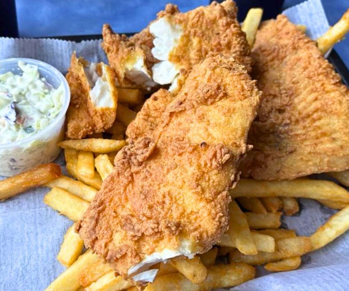 Fried Haddock at Eagles Nest Restaurant in Brewer, Maine