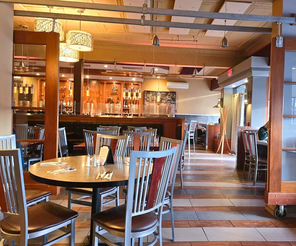 interior of The Stage Restaurant & Cafe in Keene, New Hampshire