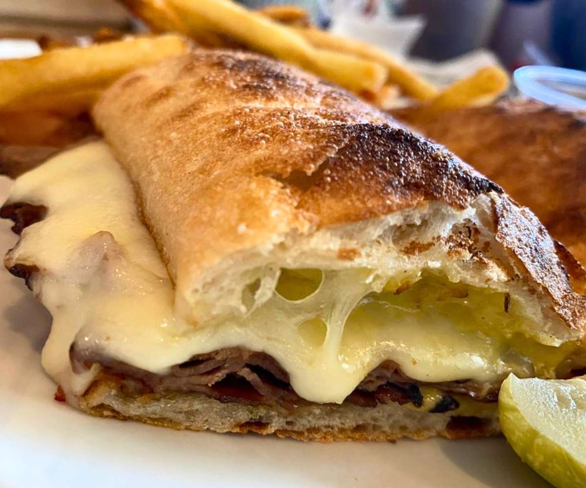 Garlic Beef Sandwich at The Backyard in Milton, Delaware