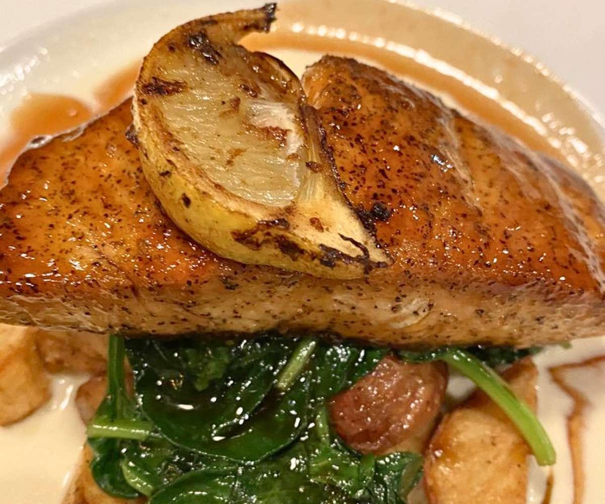 Bourbon-Glazed Salmon at ROAM Kitchen + Bar in Sioux Falls, SD