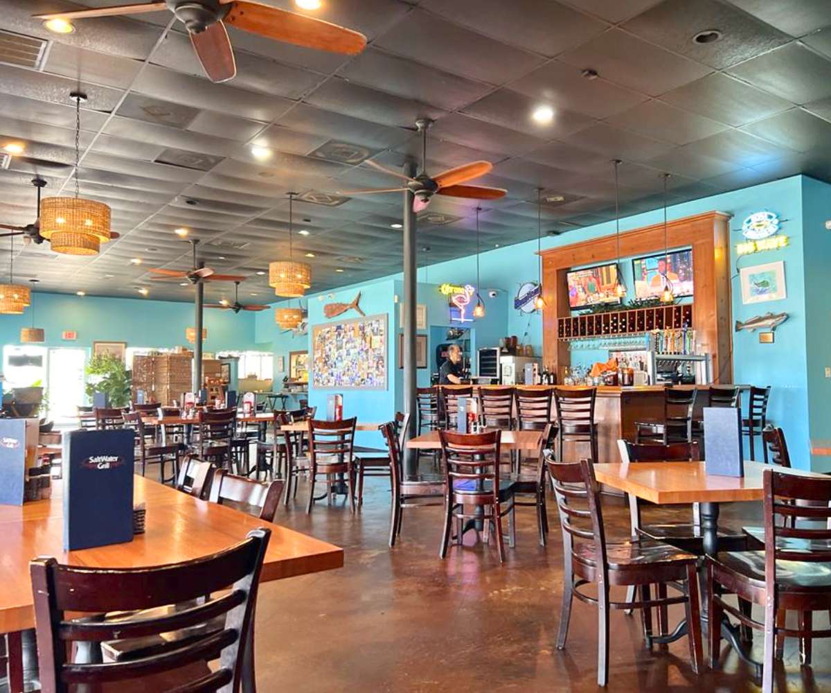 interior of Salt Water Grill in Corpus Christi, TX