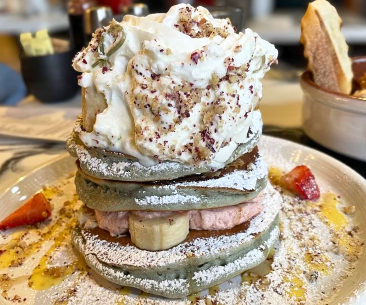 Baklava Pancakes at Cafe La Maude in Philadelphia, Pennsylvania