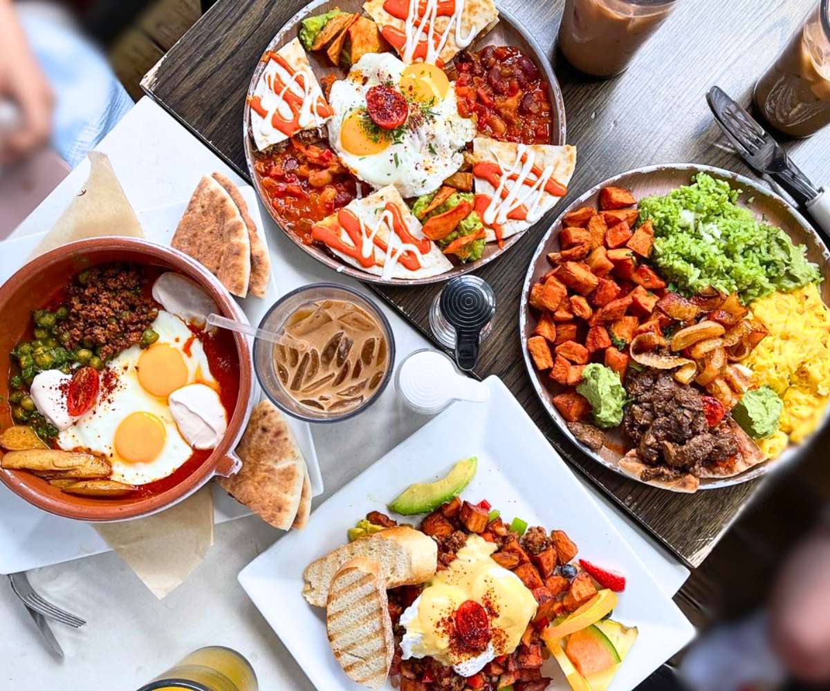 brunch at Cafe La Maude in Philadelphia, Pennsylvania