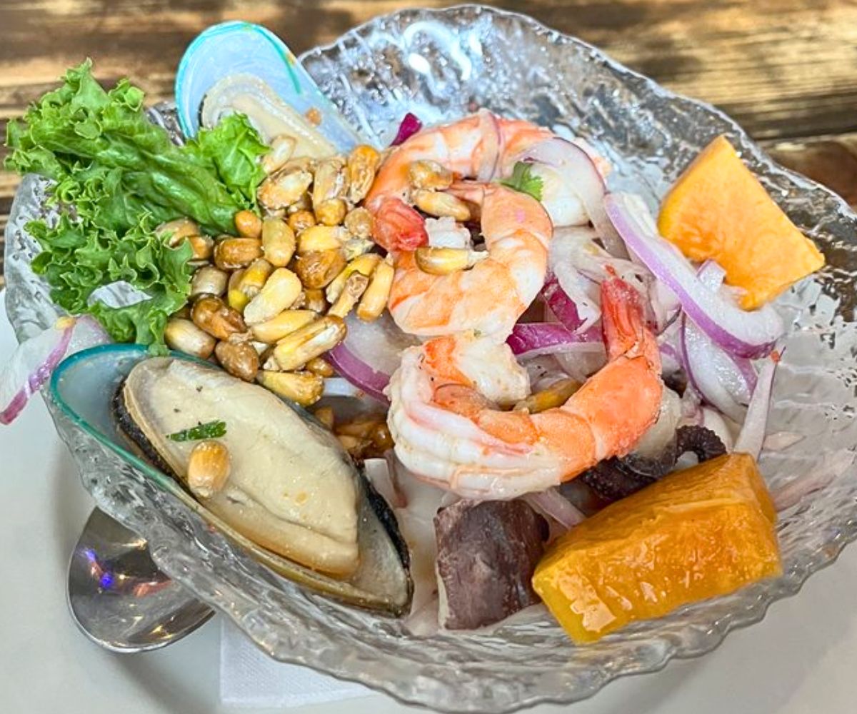 Ceviche mixto at Pisco Latin Kitchen in Sandy Springs, Georgia
