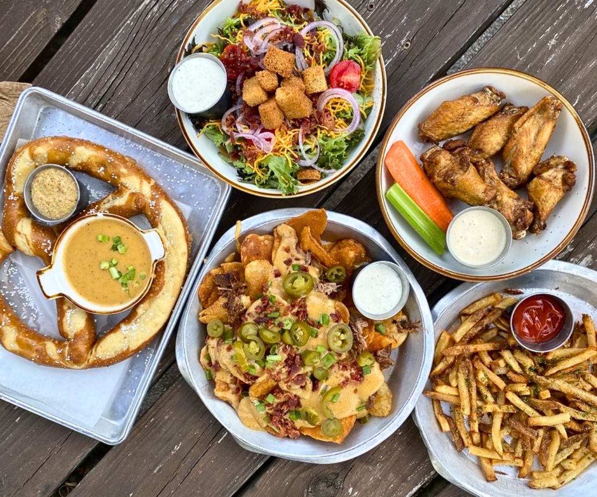 food at Old Black Bear Brewing Company in Madison, Alabama