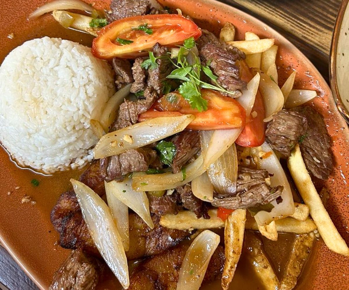 Lomo Saltado at Pisco Latin Kitchen in Sandy Springs, Georgia