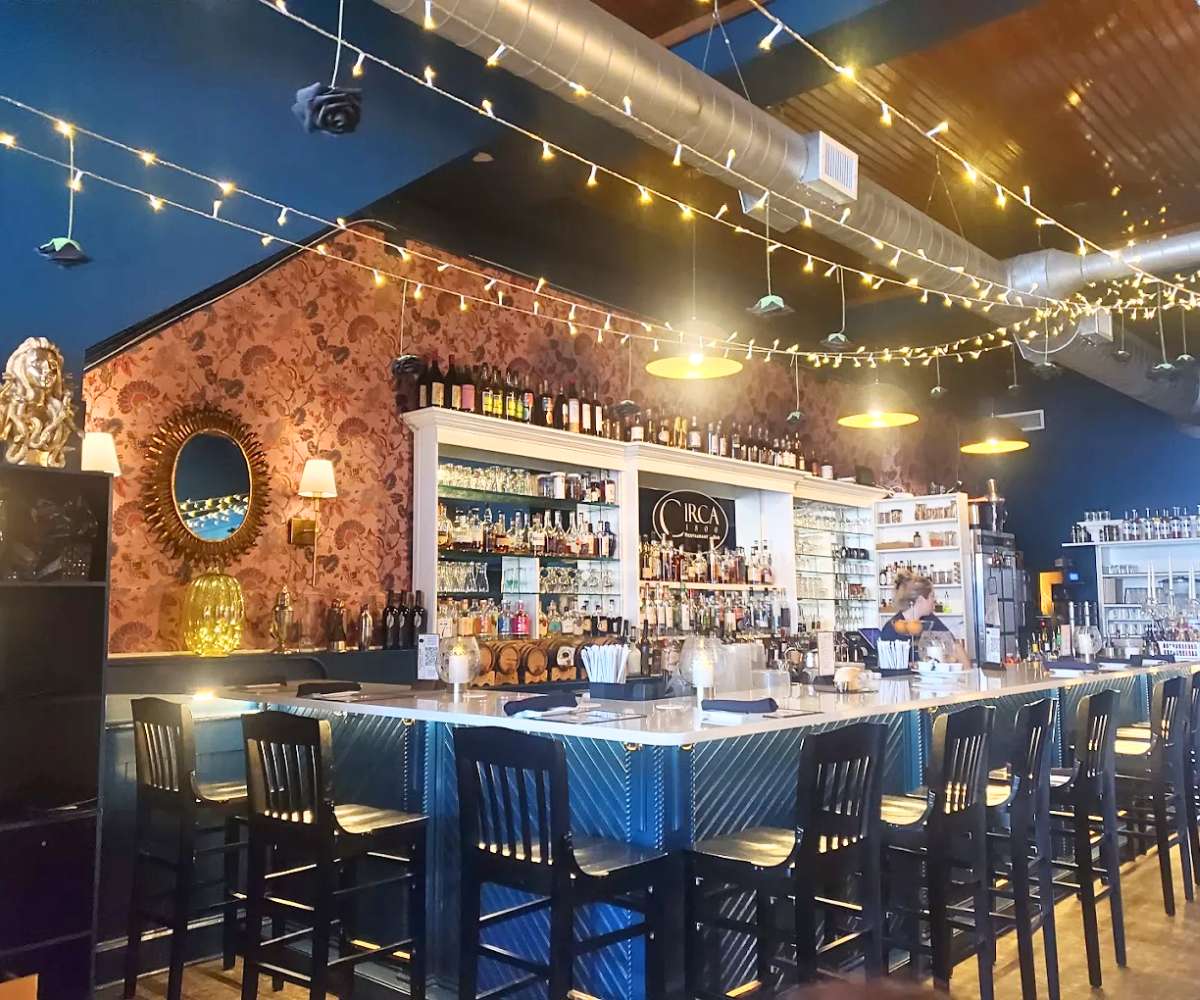 bar area of Circa 1800 in Fayetteville, North Carolina