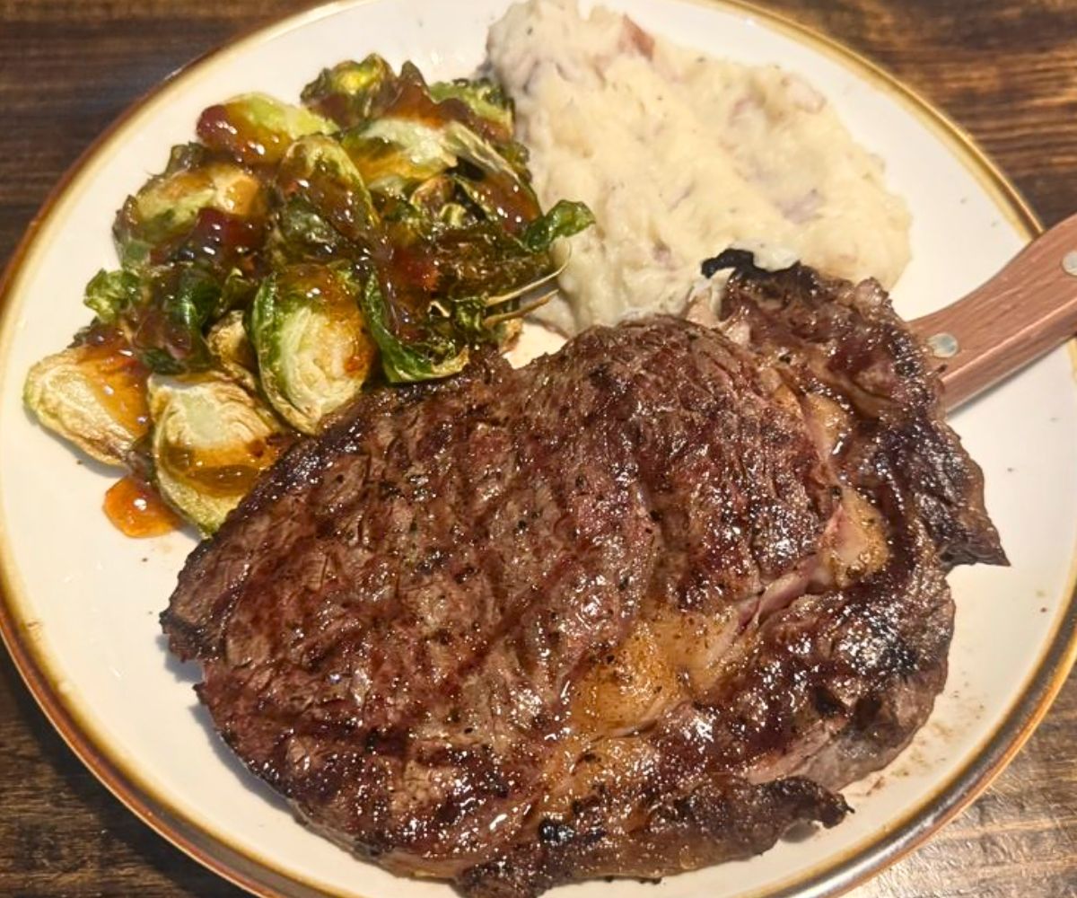 Ribeye at Old Black Bear Brewing Company in Madison, Alabama