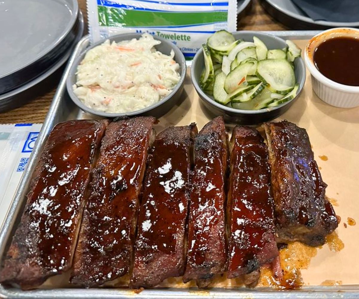 BBQ St. Louis Ribs at Lost Cowboy Brewing in Nashua, New Hampshire