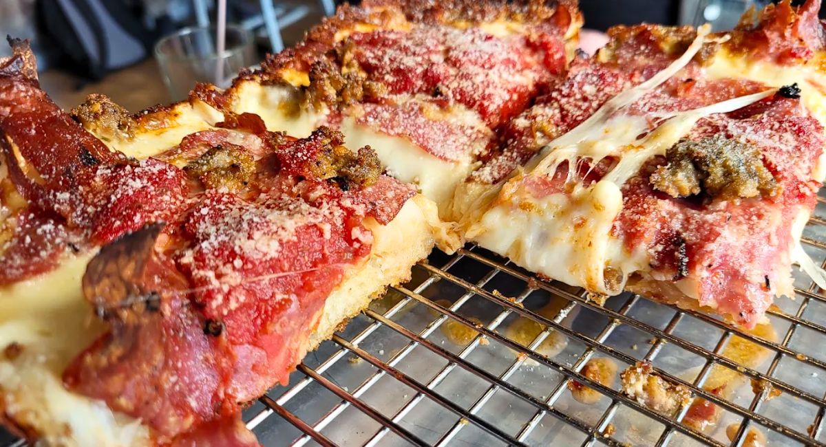 Cheesey Sqaure at Fiamma Pizza in Bellingham, WA