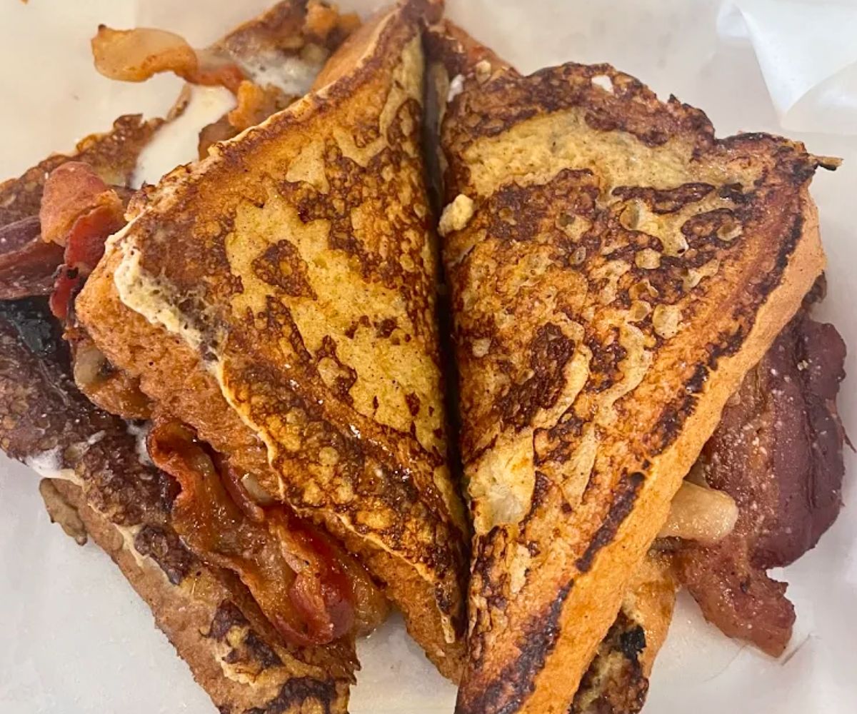 Stuffed French Toast at Biscuits & Jamz in Lake Charles, LA