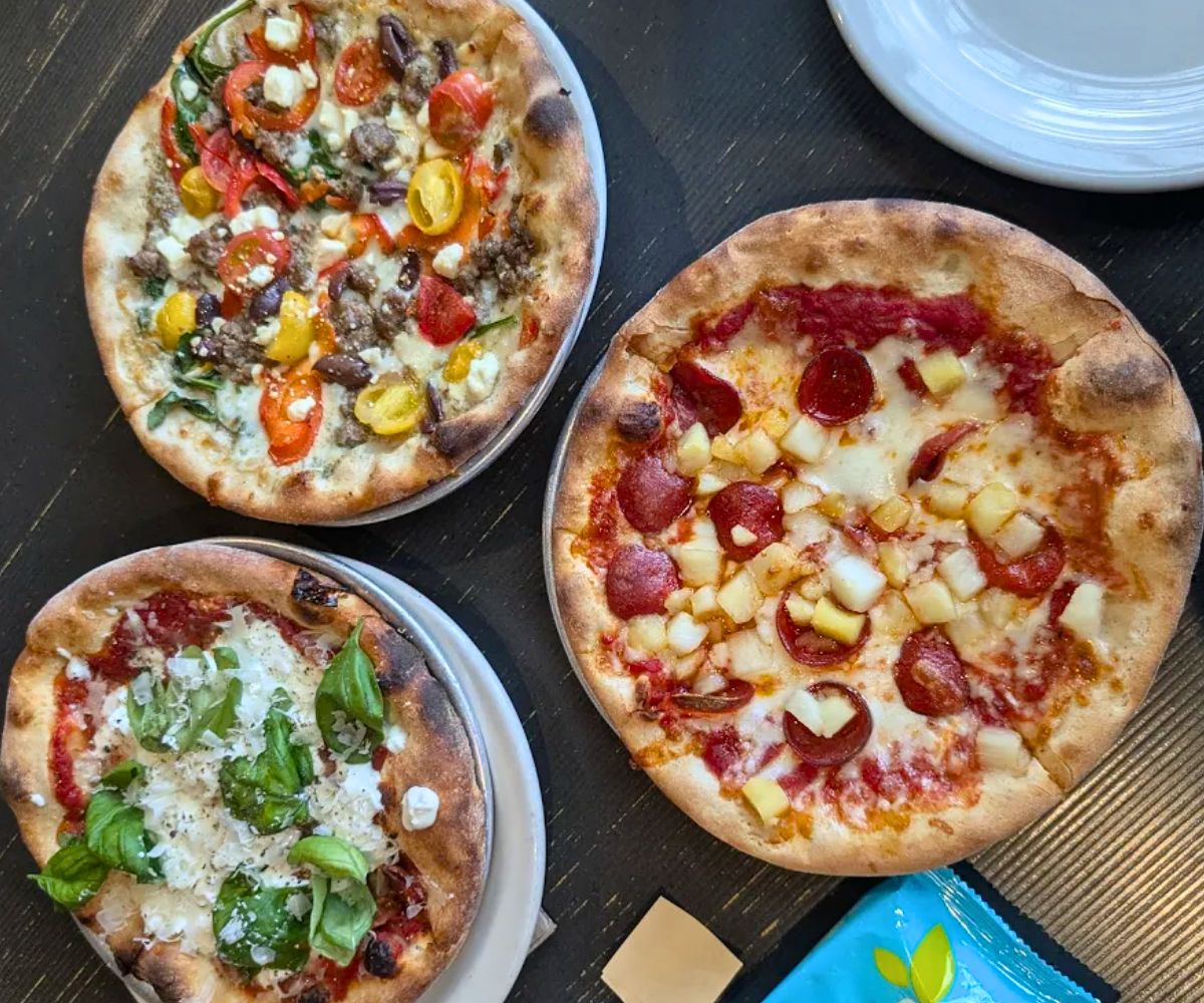 pizzas at Fiamma Pizza in Bellingham, WA