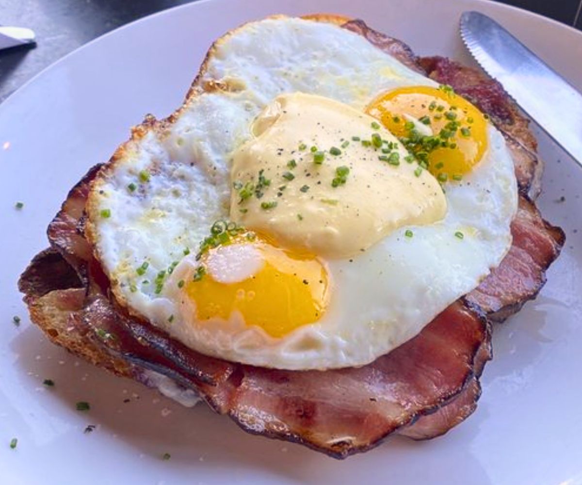 Ham and Eggs at Saddle Creek Breakfast Club in Omaha, Nebraska