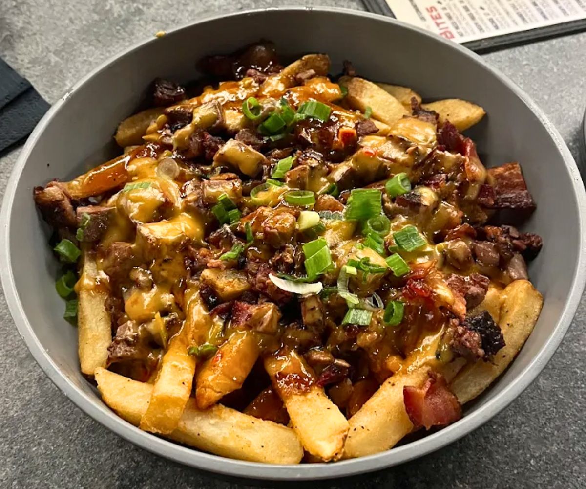 Hot Mess Fries at Lost Cowboy Brewing in Nashua, New Hampshire