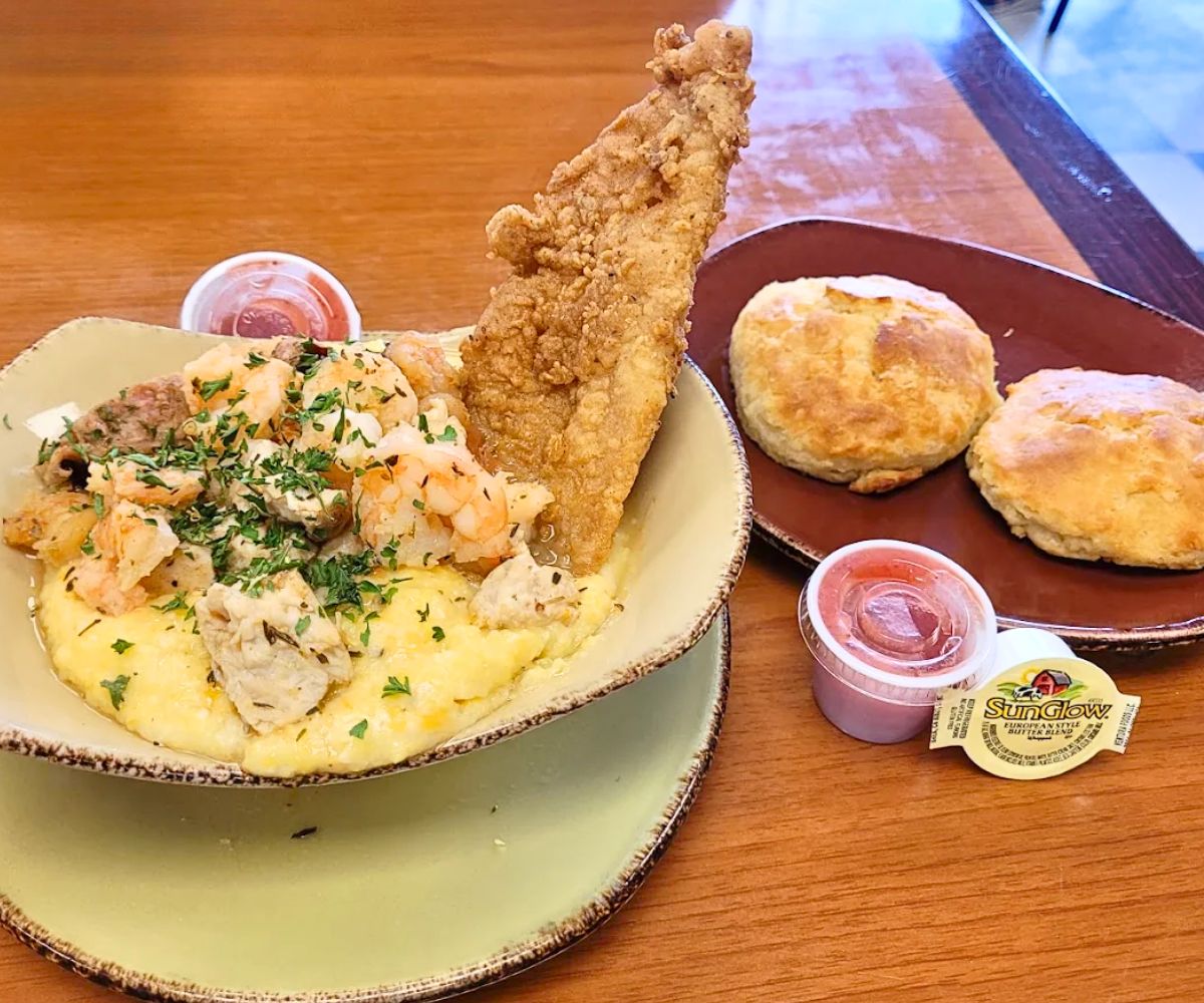 breakfast at Biscuits & Jamz in Lake Charles, LA