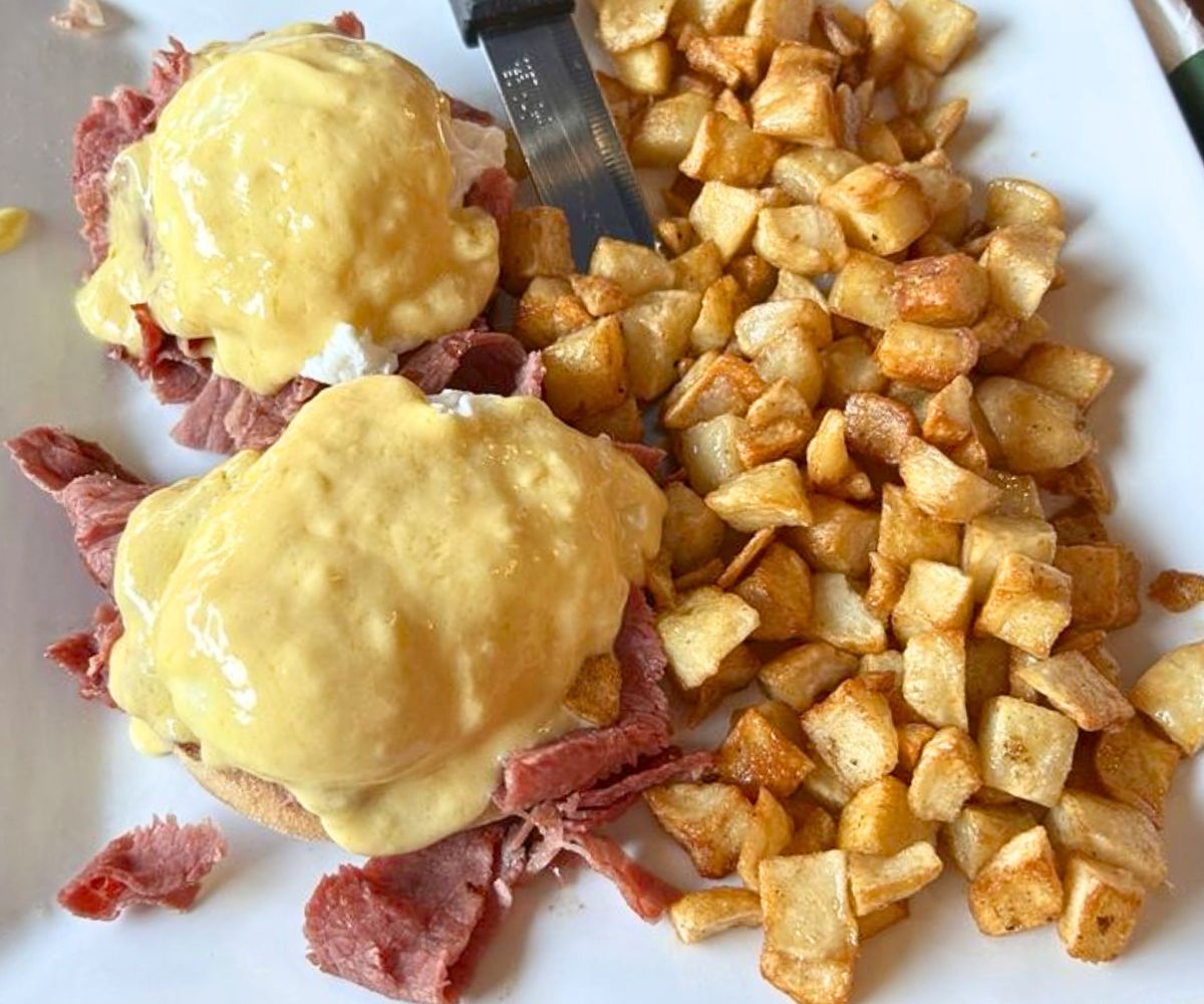 Dublin Benedict at Shine Cafe in Troy, Michigan