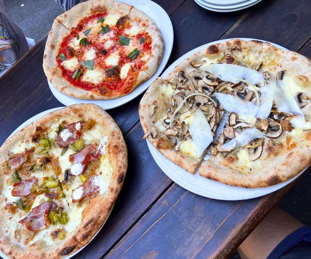 pizza at Life of Pie Pizza in Portland, Oregon