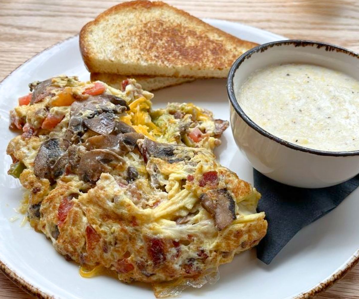Build-Your-Own Omelette at Young Cardinal Cafe in Winston-Salem, North Carolina