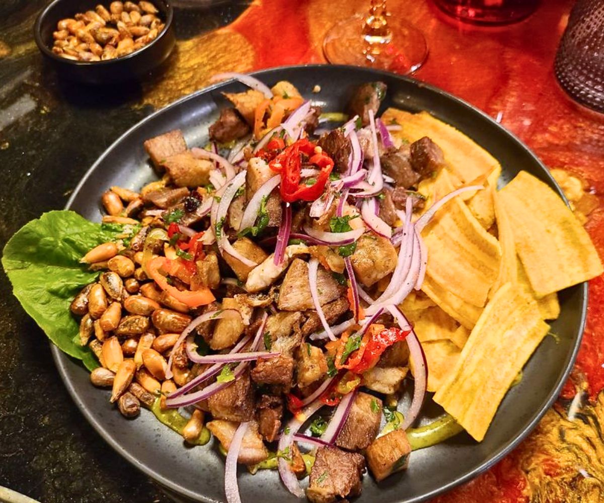 Chicharron Acevichado at The Red Llama in Lone Street, Colorado