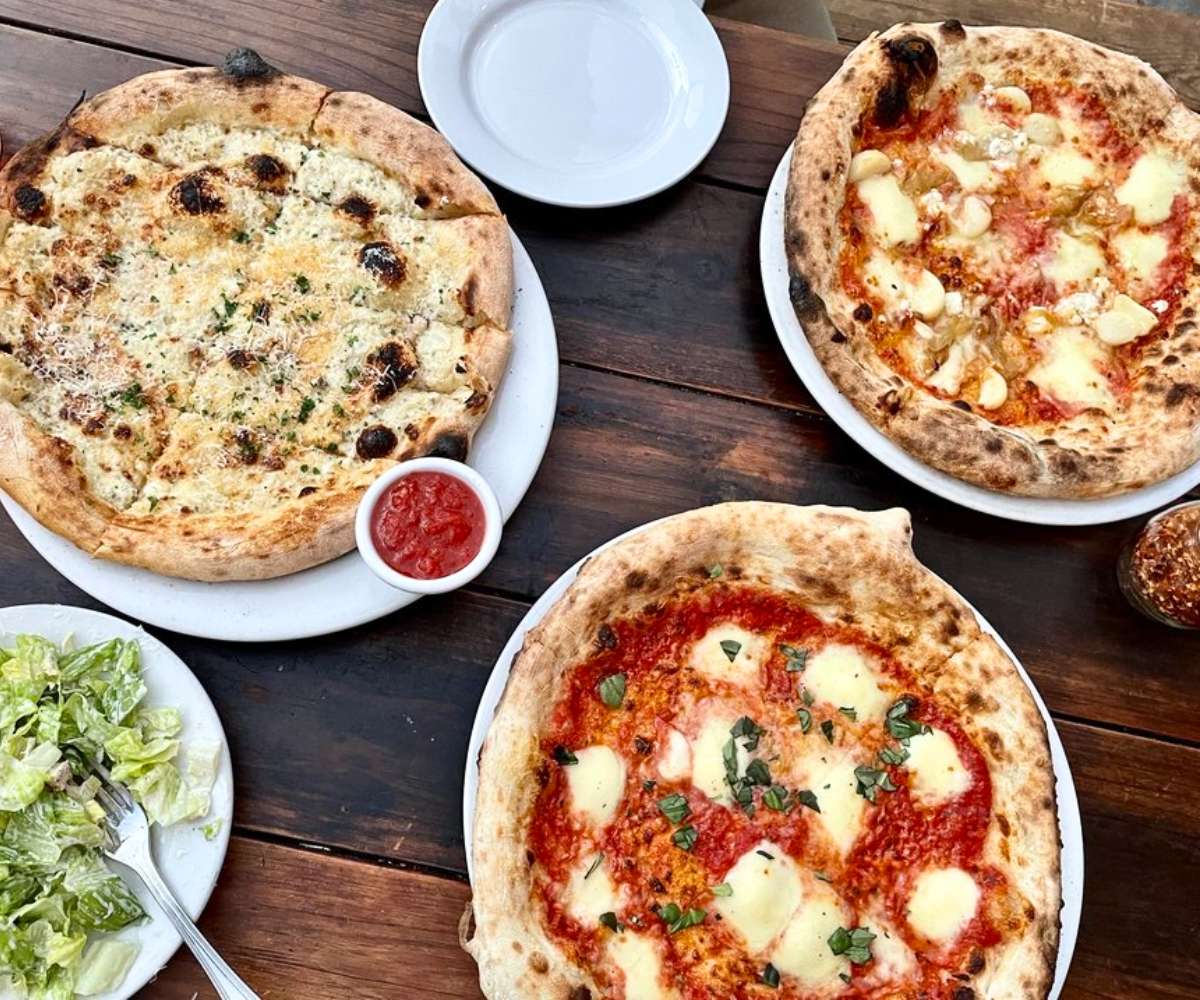 wood-fired pizzas at Life of Pie Pizza in Portland, OR