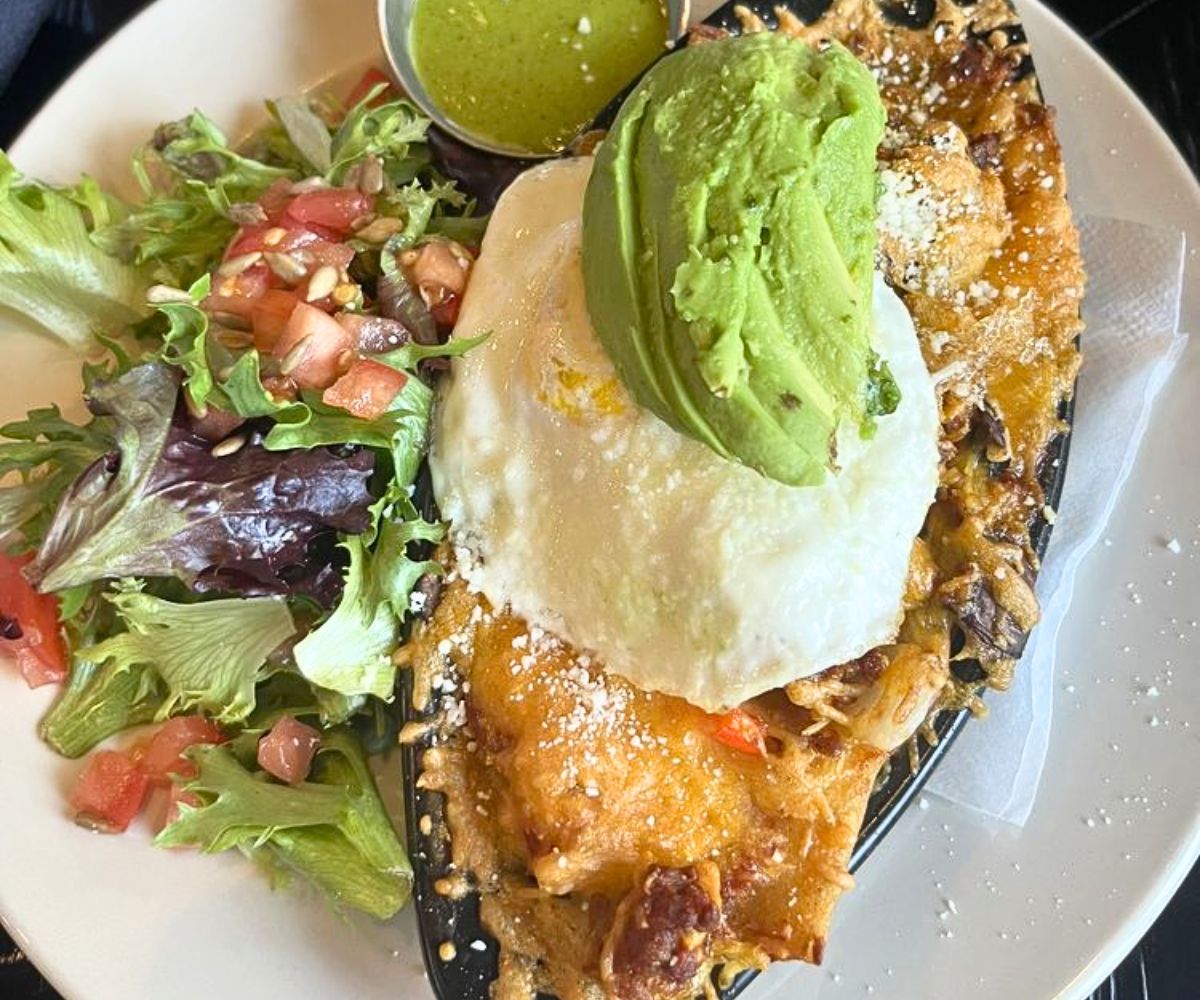 Breakfast Enchiladas at Jazzy Ladies Cafe & Club in Eugene, Oregon