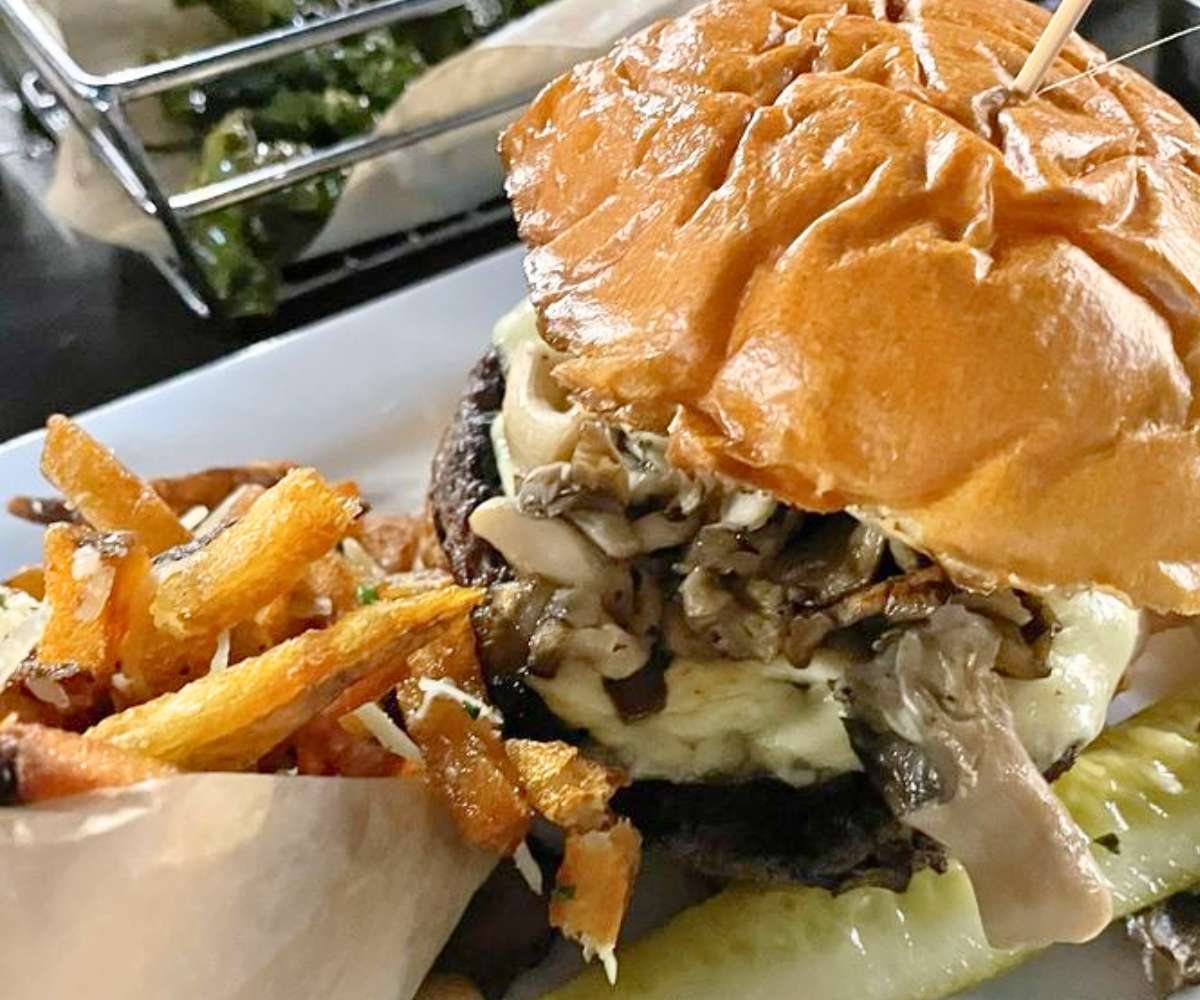 Wild Mushroom & Swiss Burger at Citizen Burger Bar in Charlottesville, VA