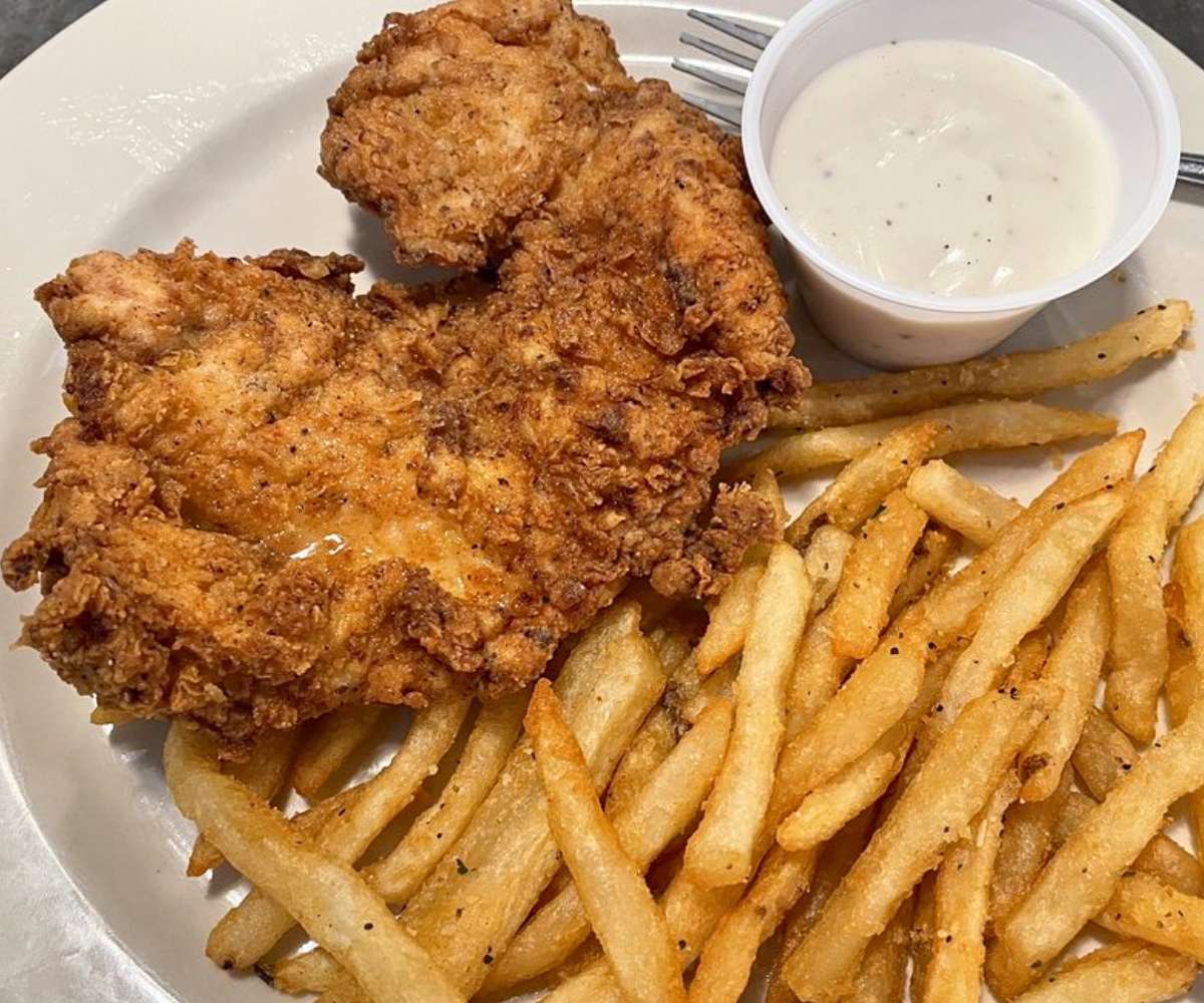 Chicken Fried Steak at The Old Plantation Restaurant in Medicine Park, Oklahoma