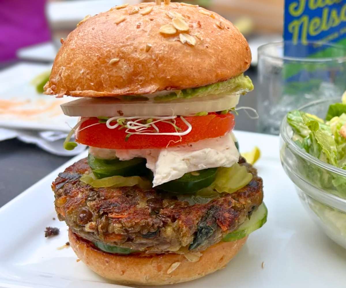 Veggie Burger at Citizen Burger Bar in Charlottesville, Virginia