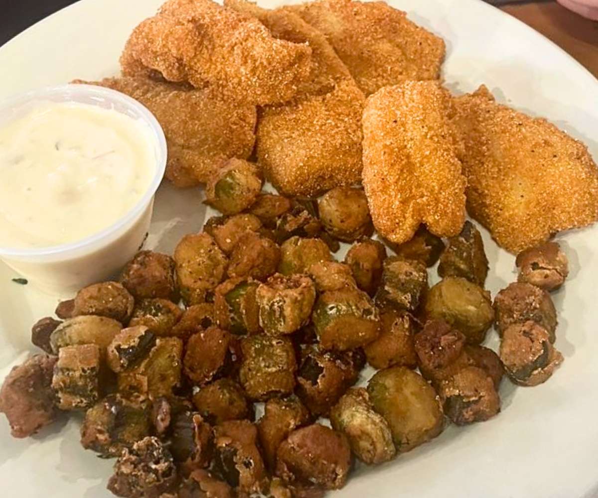 Fried Catfish at The Old Plantation Restaurant in Medicine Park, OK
