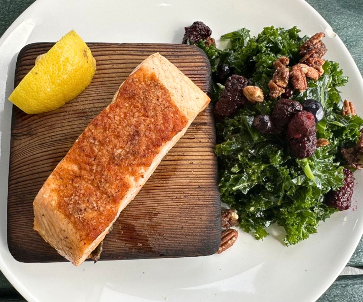 Salmon at Beak Restaurant in Sitka, AK