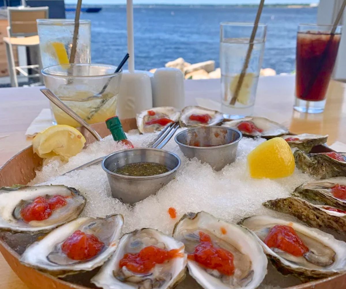 oysters at Pier 52 in Fall River, Massachusetts