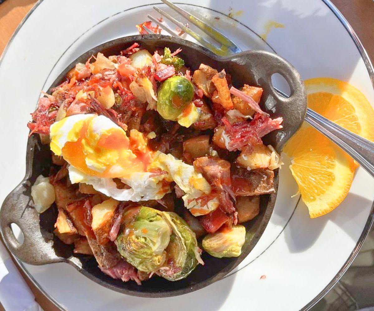Irish Breakfast Hash at Jazzy Ladies Cafe & Club in Eugene, Oregon