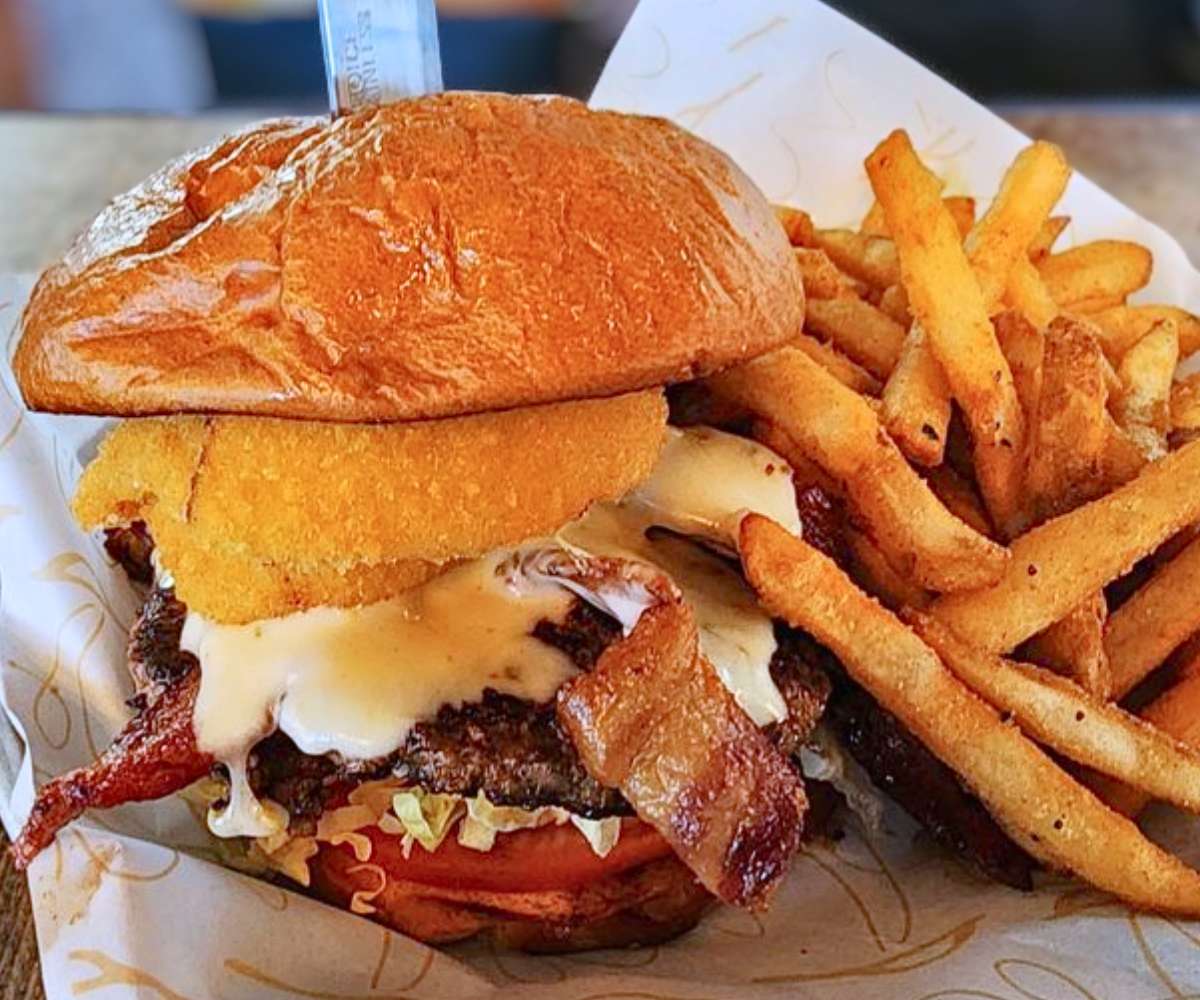 The Western Burger at Eat Foodies in Kennewick, WA