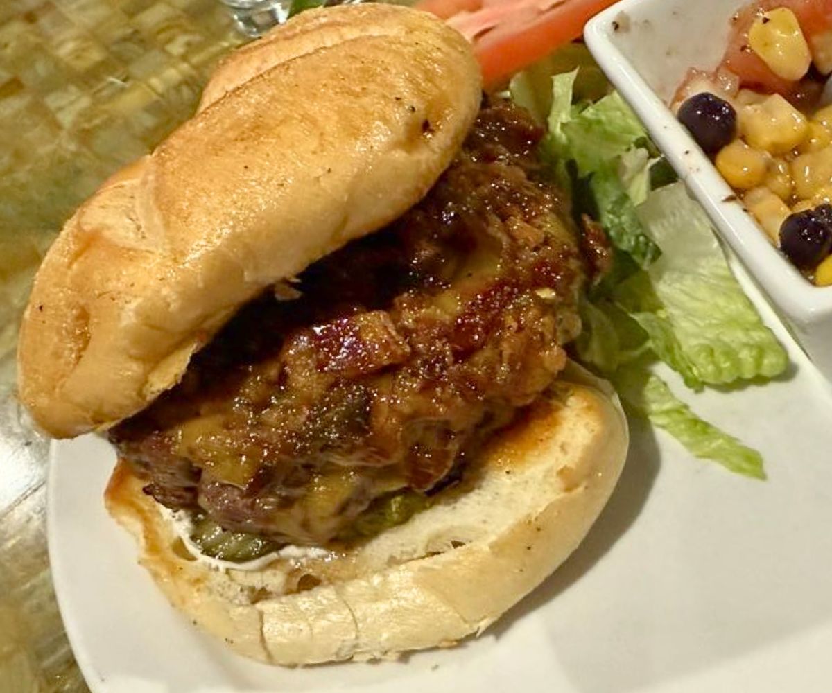 Bacon Jam Burger at Lefty's Main Street Grille in Blacksburg, VA
