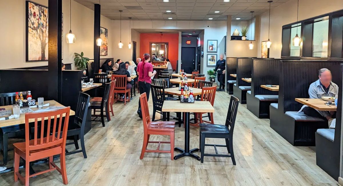 interior of Young Cardinal Cafe in Winston-Salem, NC